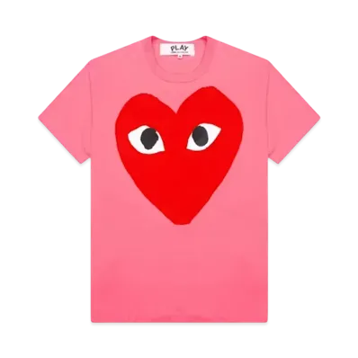 PLAY COMME des GARCONS Tee "Pink"
