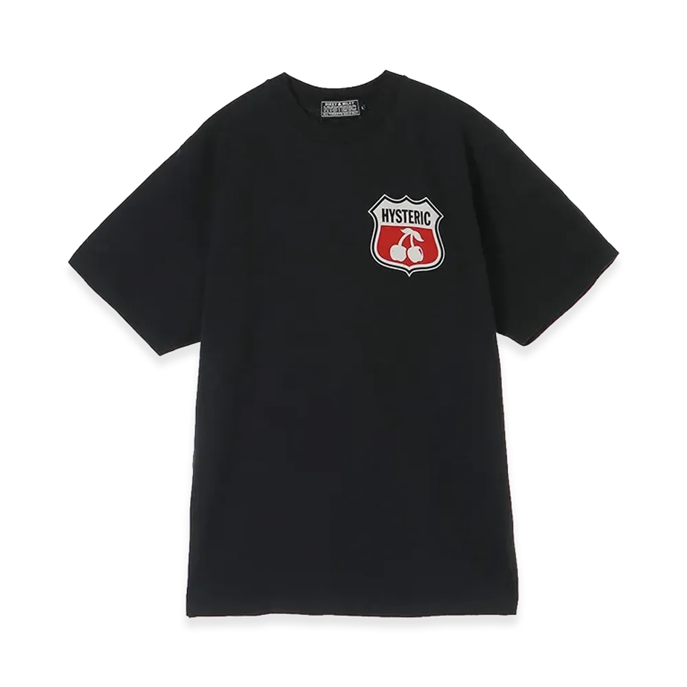 HYSTERIC GLAMOUR Hysteric Cherry Tee "Black"