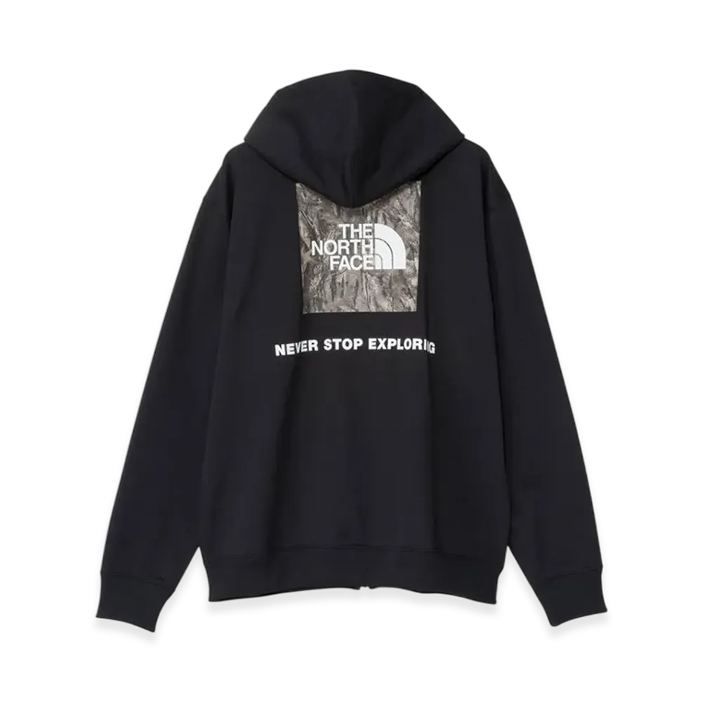 The Forest Floor Logo Sweat Full Zip Hoodie "Black"