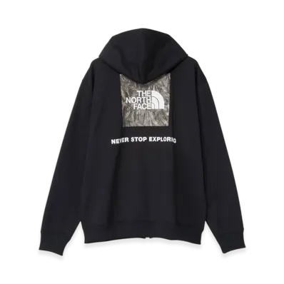 The Forest Floor Logo Sweat Full Zip Hoodie "Black"