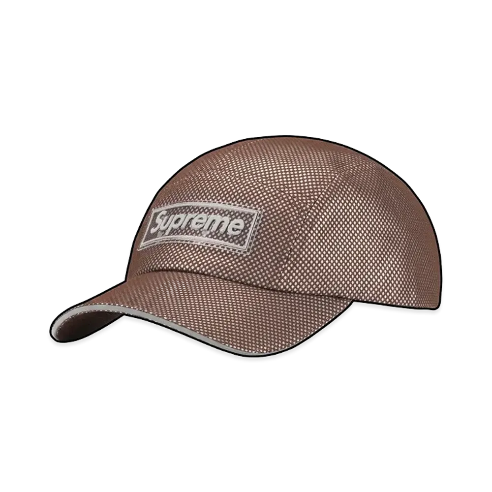 Supreme Metallic Mesh Camp Cap "Brown"