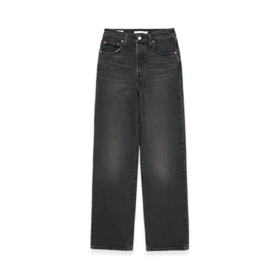 Levi's Ribcage Straight Jeans "Black"