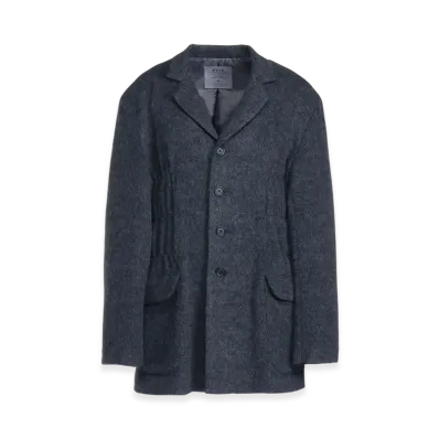 S'YTE Eco Wool Beaver Jacket With Gathered Shirring "Gray"