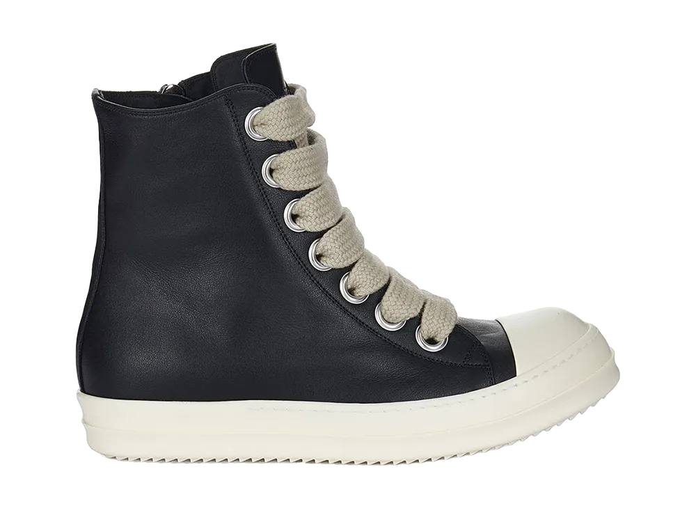 Rick Owens Jumbolace Sneaks "Black/Milk"