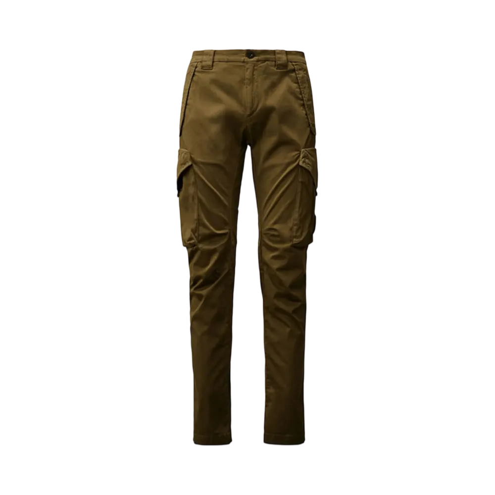 C.P. Company Stretch Sateen Utility Cargo Lens Pants "Blue Fox Grey"