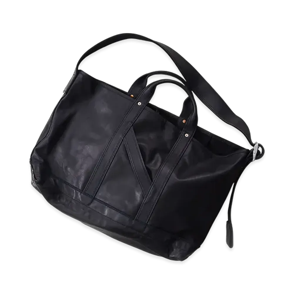 NICENESS T.Ledz Shoulder Tote Bag - Oiled Horse Leather "Black"