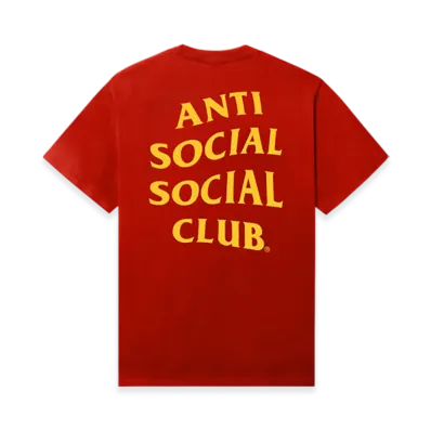ANTI SOCIAL SOCIAL CLUB Seasonal Mind Games Tee "Fiery Red"