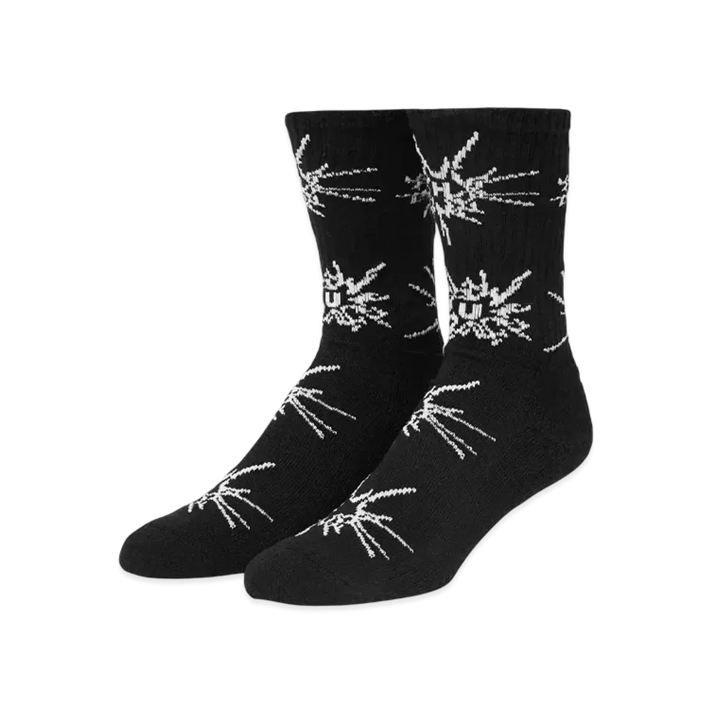 HUF Auto Glass Crew Socks "Black"