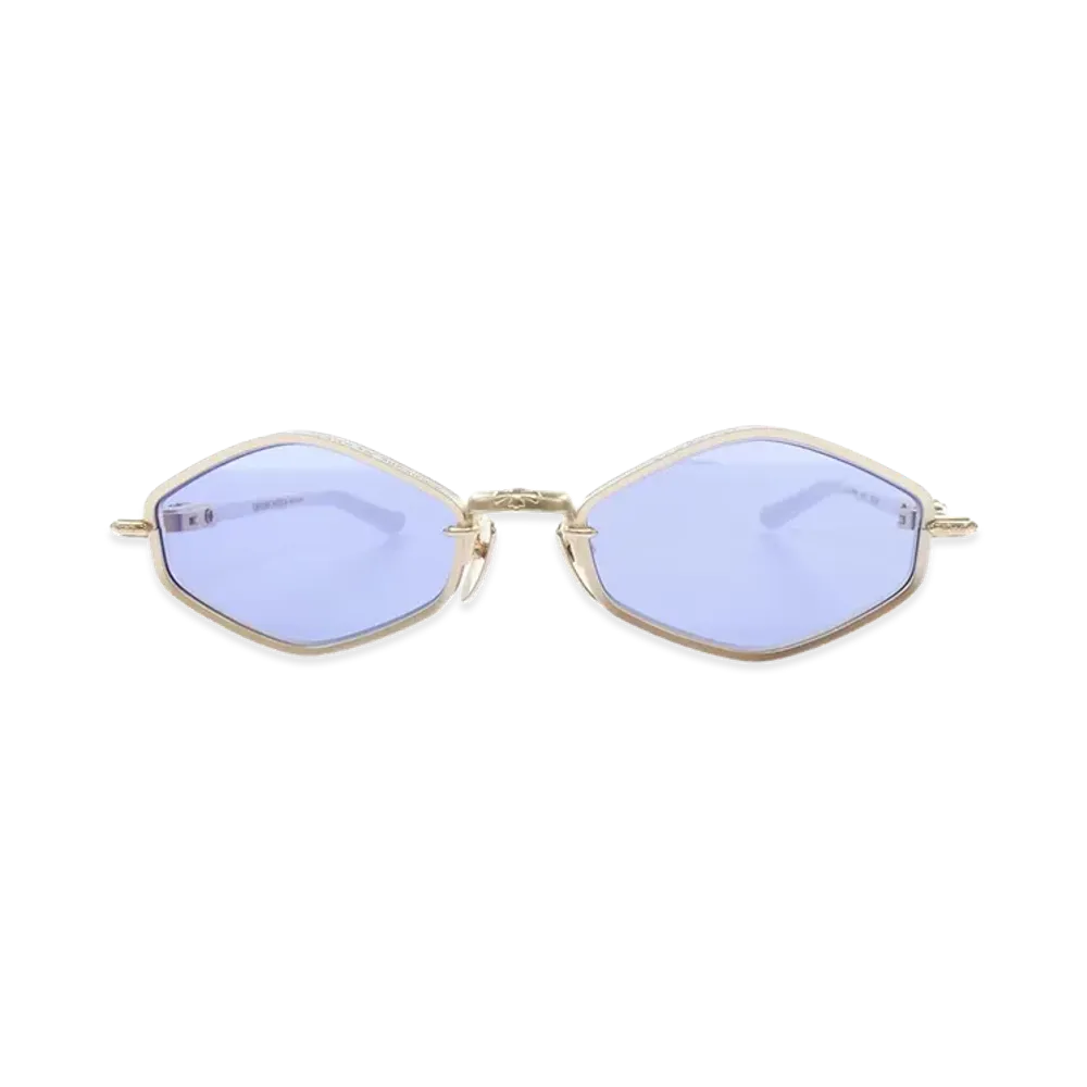 Chrome Hearts NIPSLIP Sunglasses "Gold/Blue"