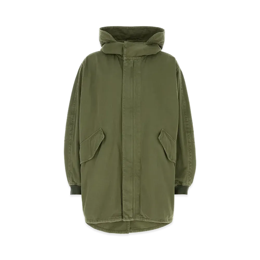 The Row Kemet Hooded Cotton Jacket "Olive"