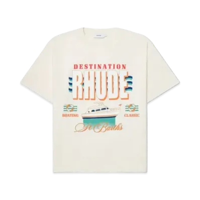RHUDE Destination Tee "White"