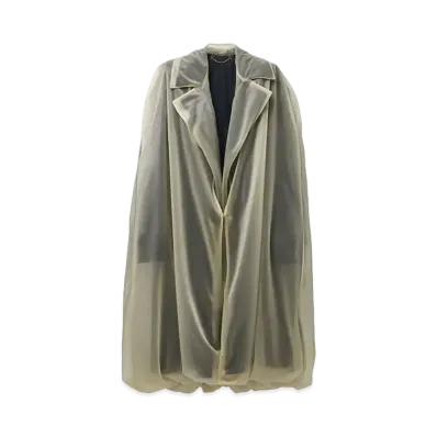 Alexander McQUEEN Detachable Cape Trench Coat "Black"