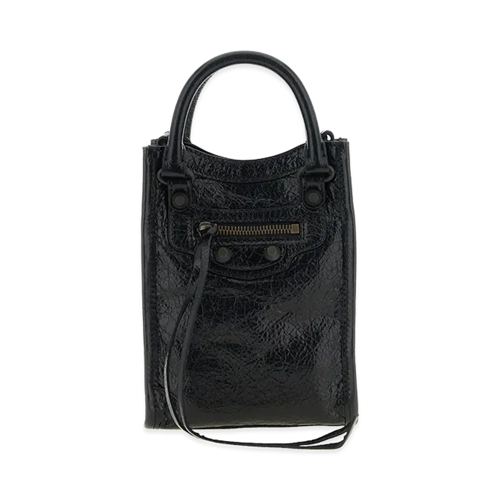 BALENCIAGA Women's le City Tote Phone Holder "Black"