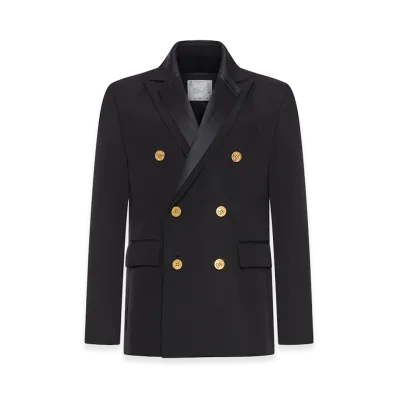 sacai Double-Face Cotton and Silk Jacket "Black"