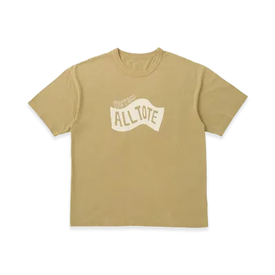 visvim Jumbo Tee S/S DMGD "Mustard"