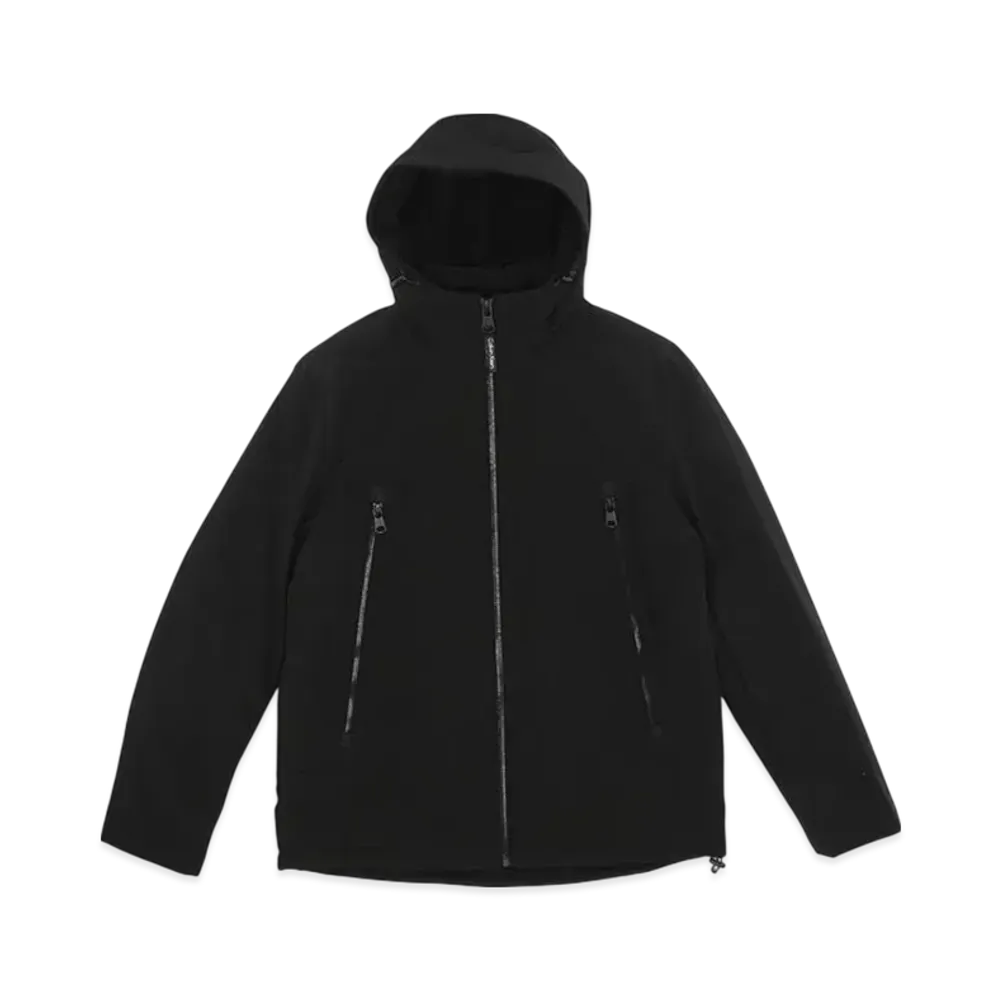 Calvin Klein Sherpa Lined Hooded Soft Shell Jacket "Black"