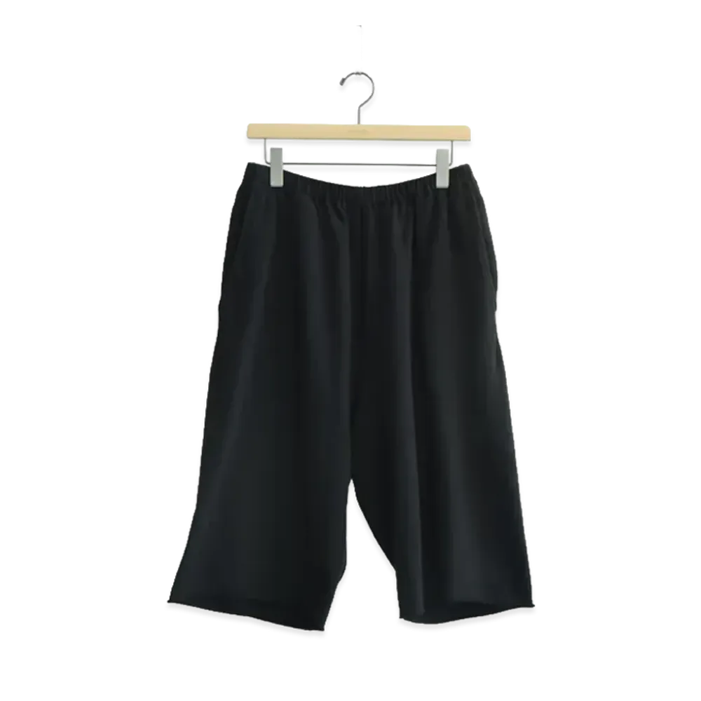 COMOLI LW Cotton French Terry Shorts "Black"