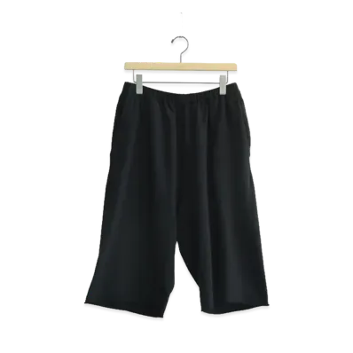 COMOLI LW Cotton French Terry Shorts "Black"
