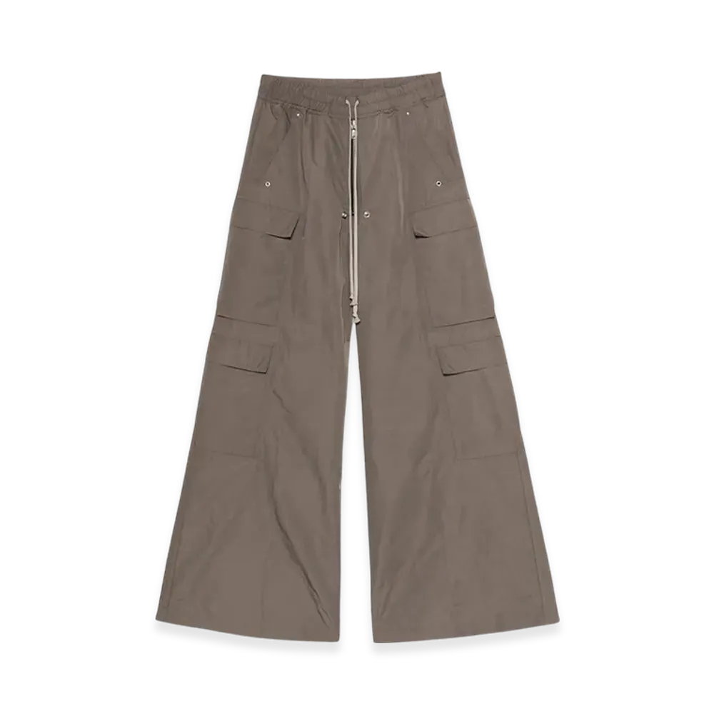 Rick Owens Hollywood Cargobelas Pants in Tech Faille "Dust"
