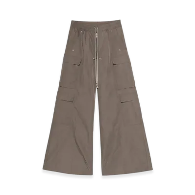 Rick Owens Hollywood Cargobelas Pants in Tech Faille "Dust"