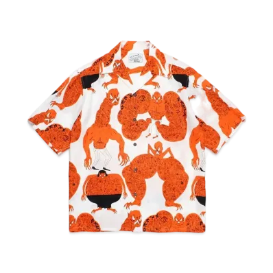 WACKO MARIA x neckface / Hawaiian Shirt "White"