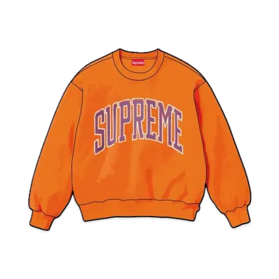 Supreme Inside Out Crewneck "Orange"