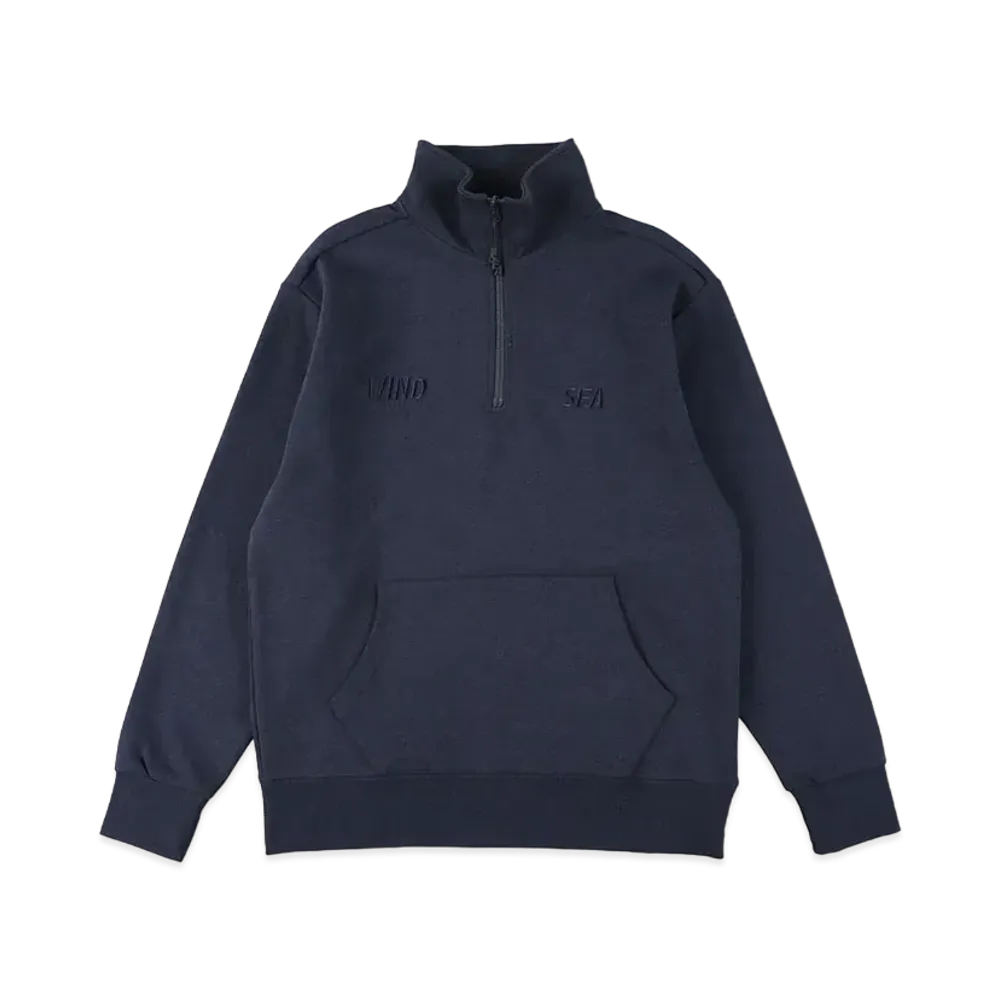 WIND AND SEA WDS-ES Tech Basic Half Zip Tops "Navy Basic"