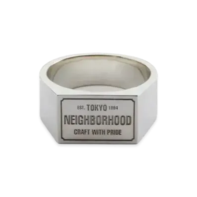 NEIGHBORHOOD Signet Ring "Silver"