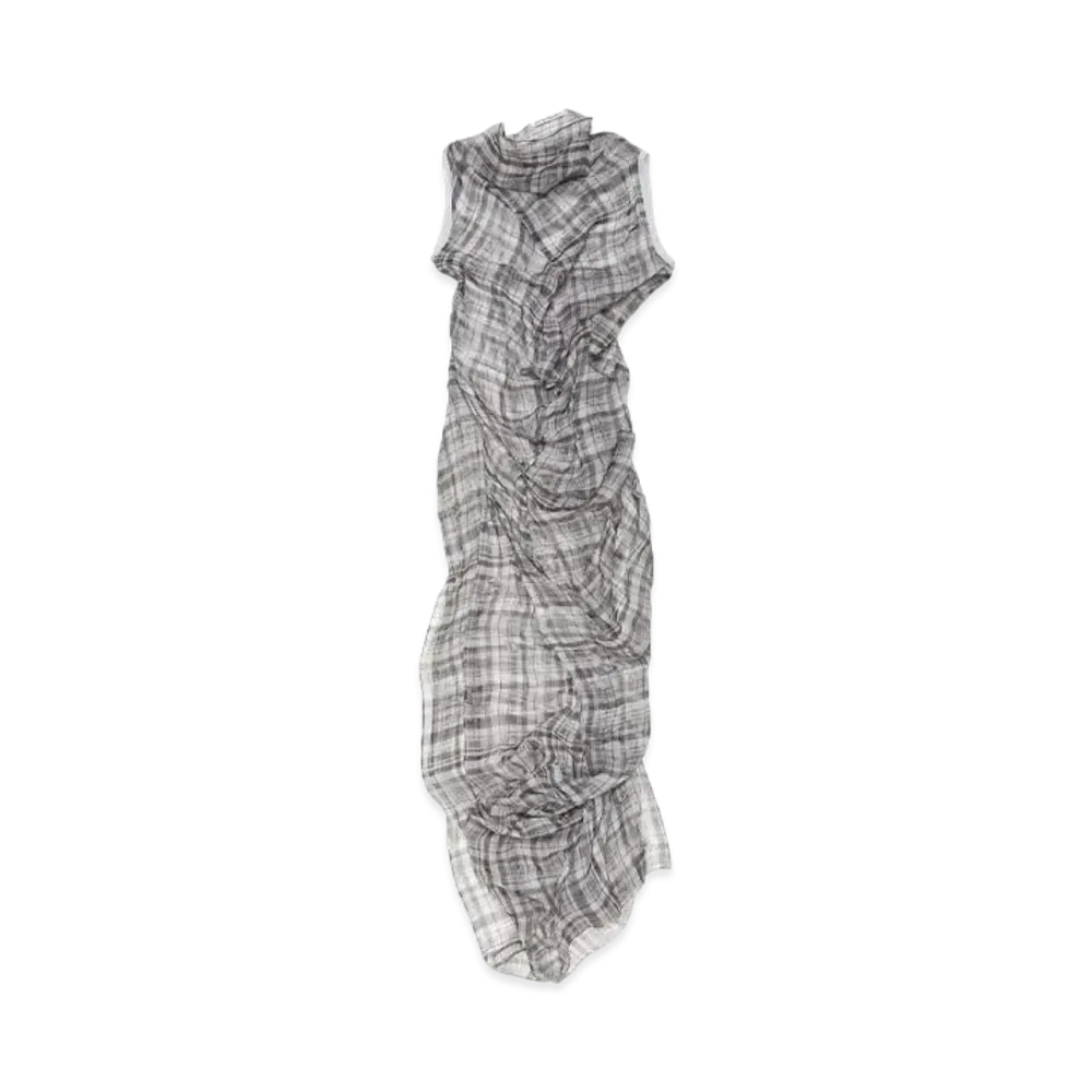 Acne Studios Checked Mesh Dress "Black"