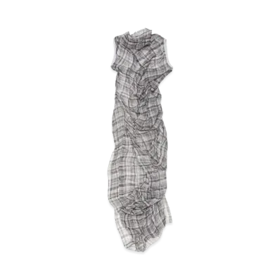 Acne Studios Checked Mesh Dress "Black"