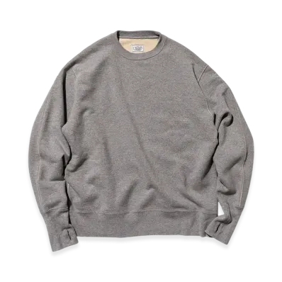 Unlikely Split Raglan Sleeve Crew "Top Gray"