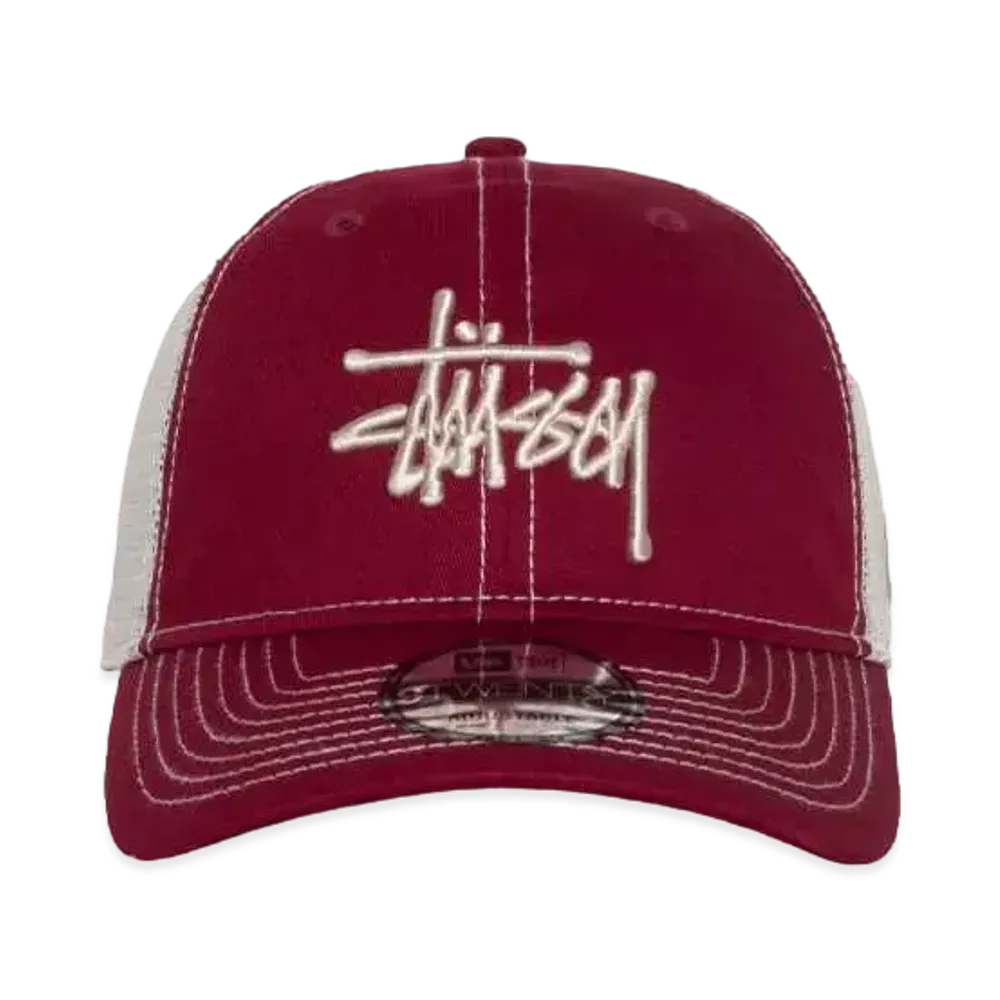 Stussy New Era 9Twenty Basic Trucker "Cardinal"