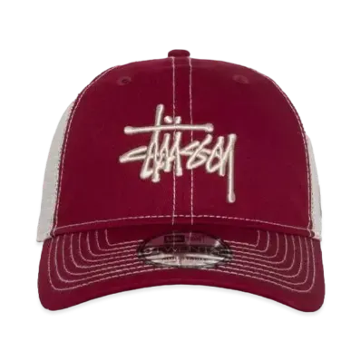 Stussy New Era 9Twenty Basic Trucker "Cardinal"