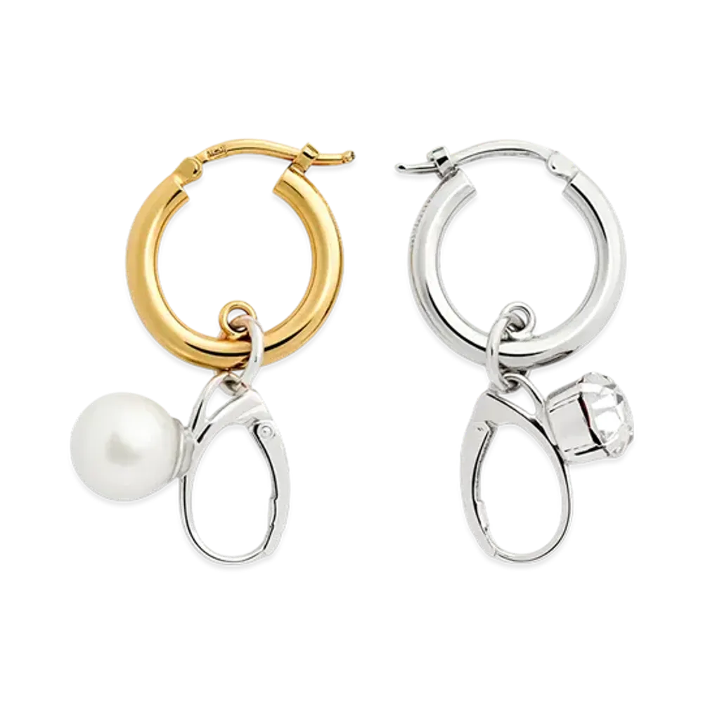 MM6 Maison Margiela Found Object Earrings "Silver"