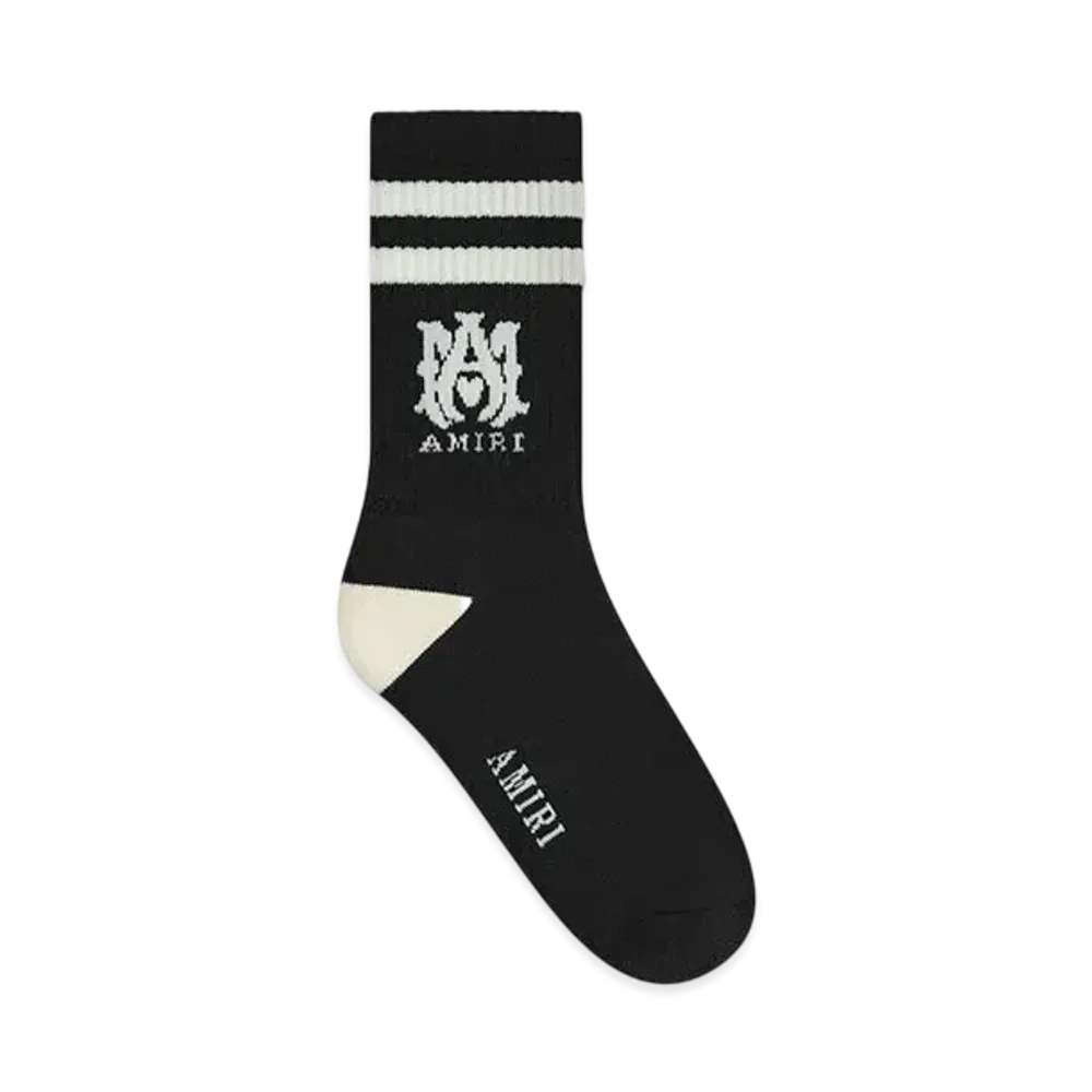 AMIRI Kids' Ma Stripe Socks "Black"