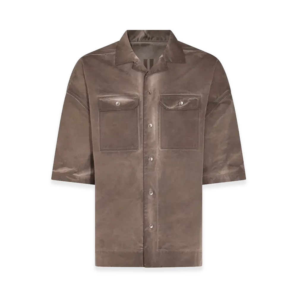 Rick Owens DRKSHDW Tommy Oversize Short Sleeve Shirt "Dust"