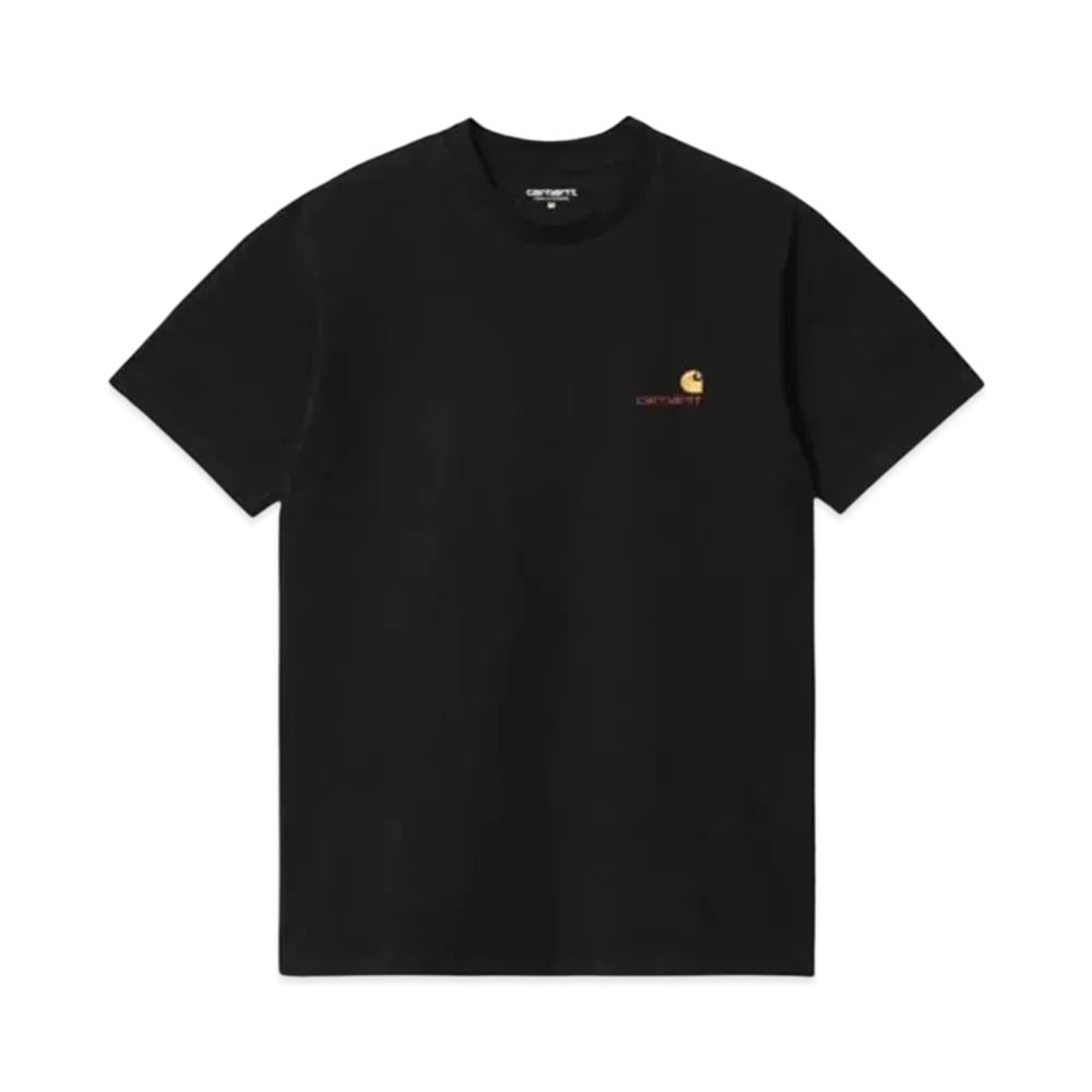 Carhartt WIP Short Sleeve American Script T-Shirt "Black"