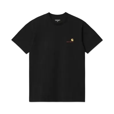 Carhartt WIP Short Sleeve American Script T-Shirt "Black"