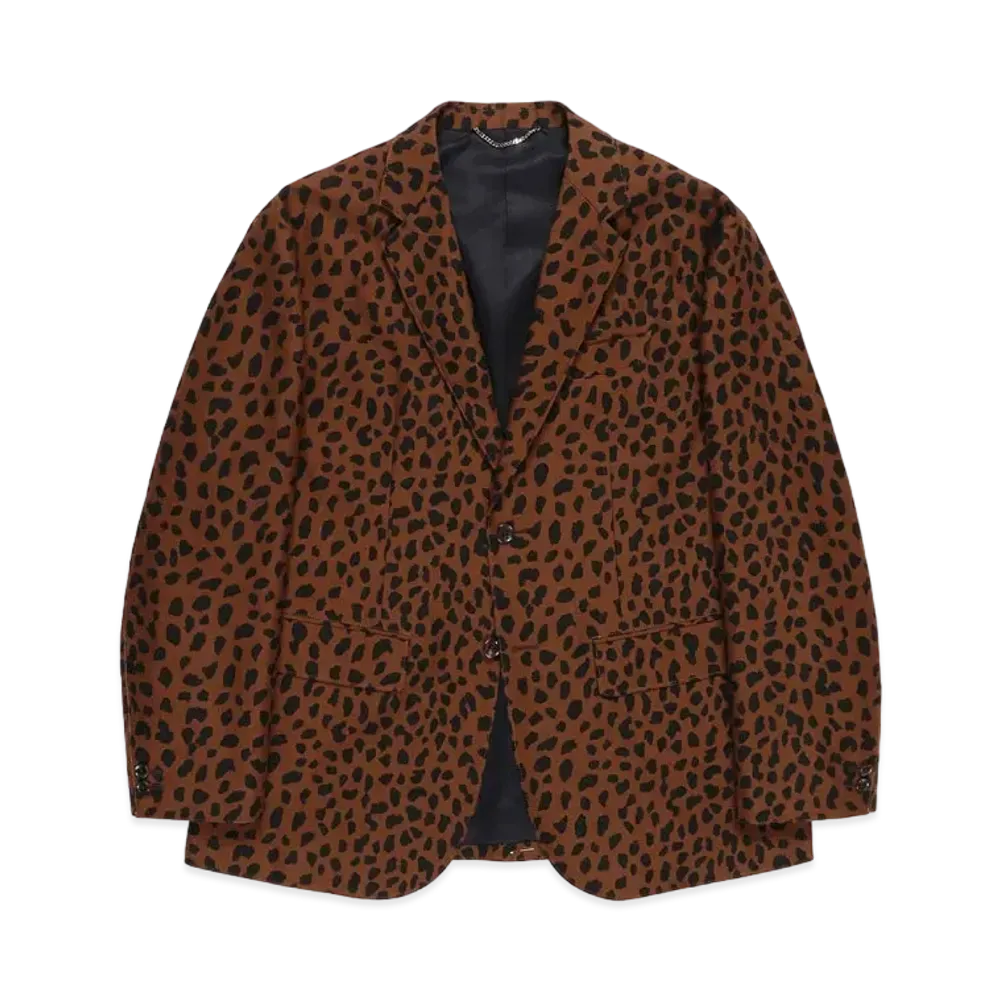 WACKO MARIA LEOPARD UNCONSTRUCTED JACKET "Brown"