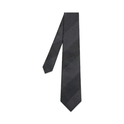 Paul Smith Layering Pattern Tie "DarkGray"