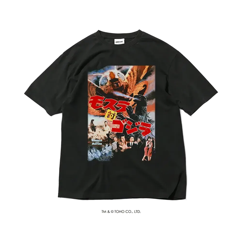 GODZILLA | HOMEGAME \ 1964 モスラ対ゴジラ TEE BLACK