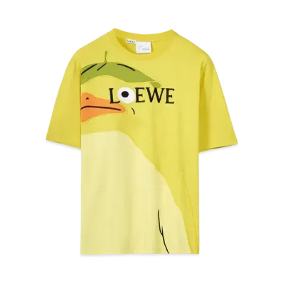LOEWE x Spirited Away Otori-sama T-shirt In Cotton "Yellow"