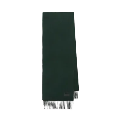 Paul Smith Solid Color Cashmere Blend Scarf "DarkGreen"