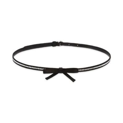 MIU MIU Silk Saten Belt "Black"