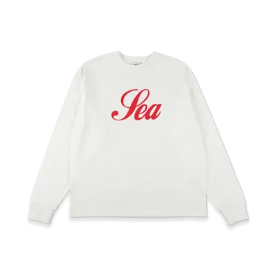 WIND AND SEA Script Sea L/S Tee "Off White"