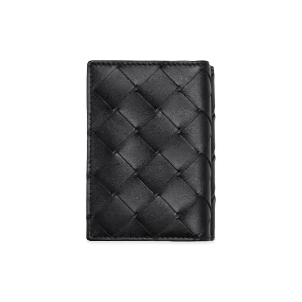 Bottega Veneta Tiny Trifold Wallet "Nero"