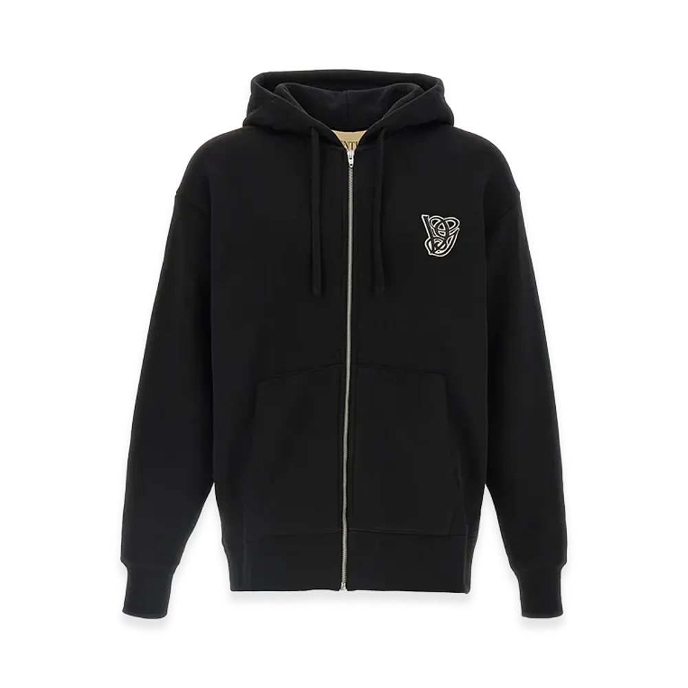 Valentino Garavani Hoodie Vg Patch "Black"