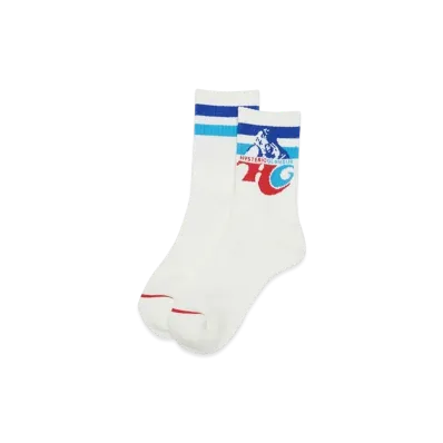 HYSTERIC GLAMOUR Hg Drink Sports Socks "White"