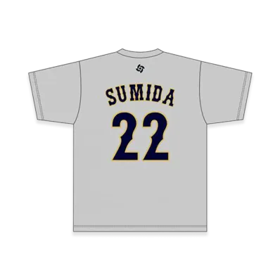 MIZUNO 2026WBC Chihiro Sumida 22 Name Number T-Shirt "Grey"