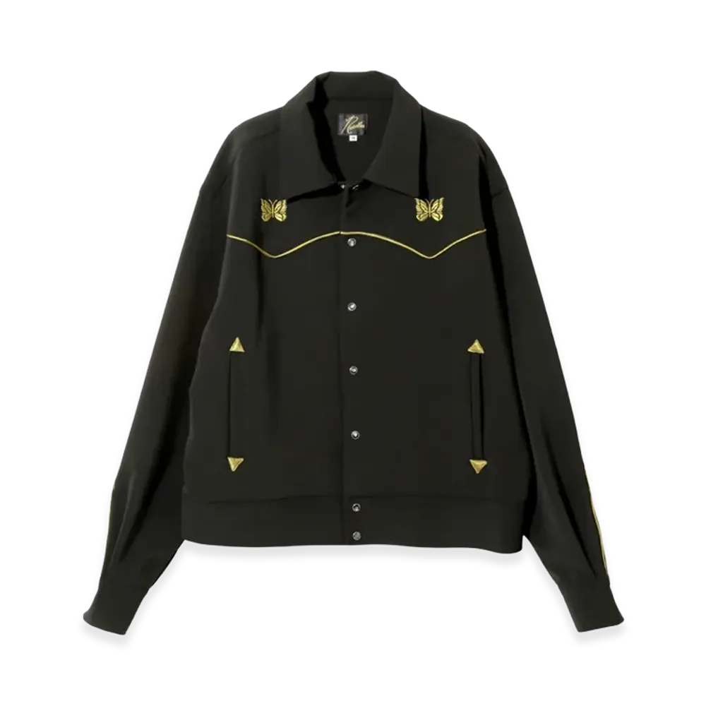 NEEDLES Piping Cowboy Jacket Double Cloth "Black"